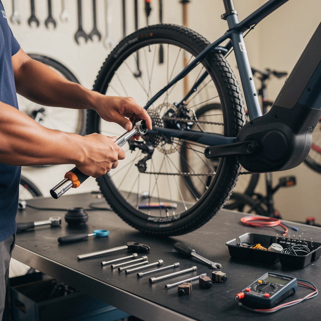 Sam, owner of Harbor Light Bike Repair, a Tacoma bike repair shop offering same-day tune-ups and certified e-bike service